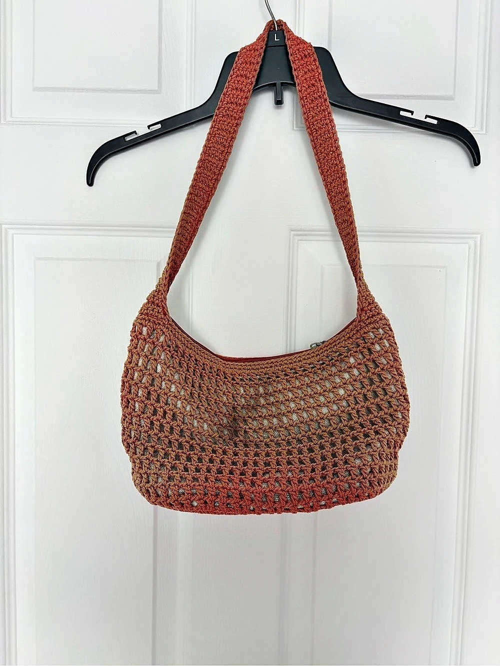 The Sak Crochet Hobo Bag in Brown